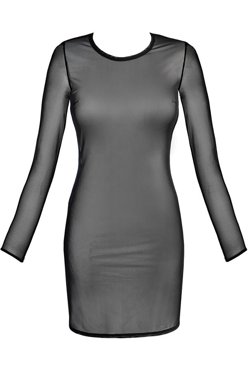 Robe tulle noir V-10639 - Axami – Image 2