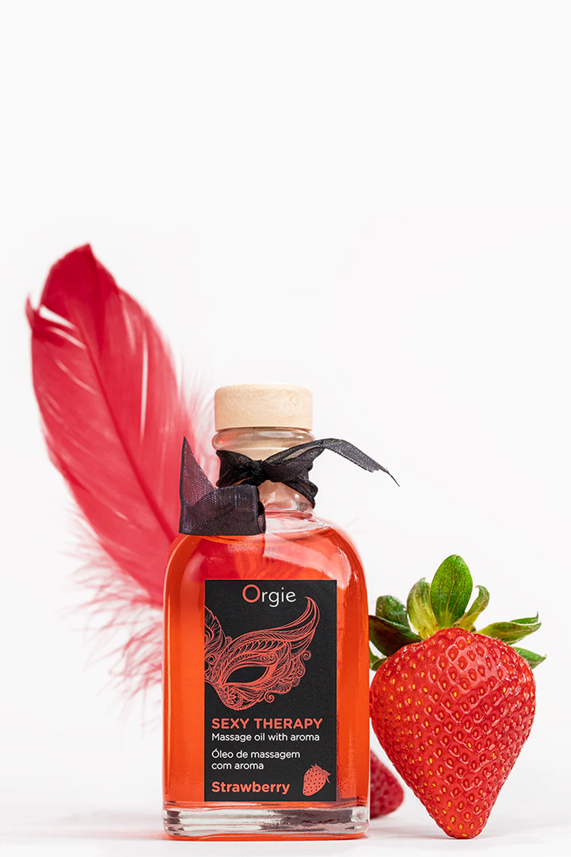 Huile de massage embrassable Sexy Therapy fraise – Image 2