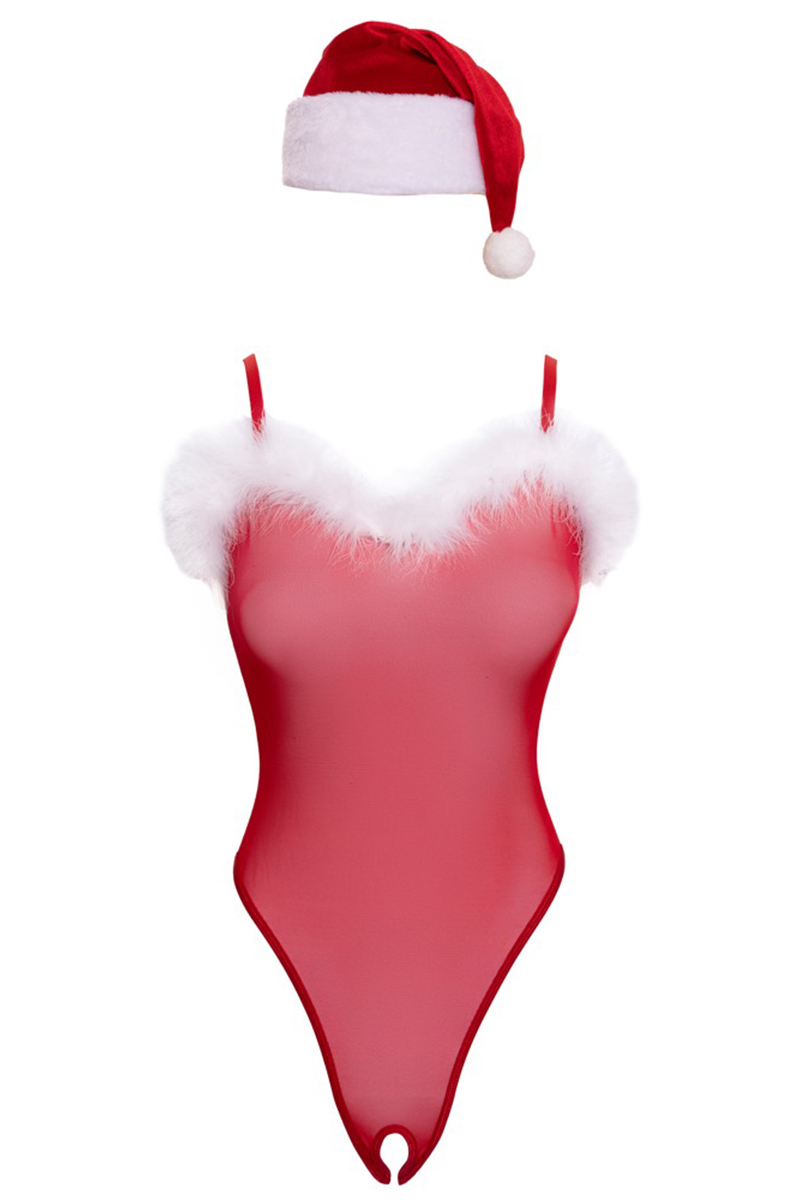 Ensemble body et bonnet de noel - Cottelli Lingerie – Image 2