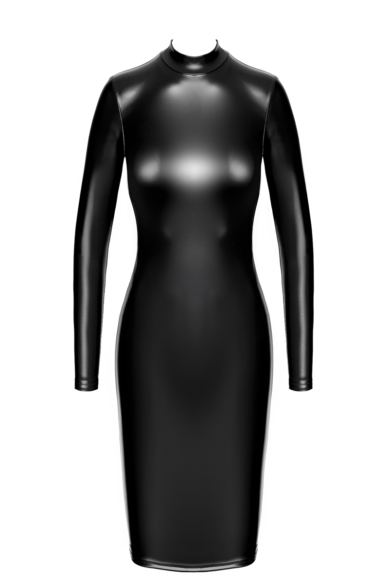 Robe fuseau Crystal F371 - Noir Handmade – Image 2