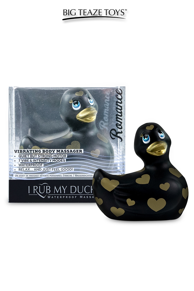 Mini canard vibrant Romance noir et or – Image 2