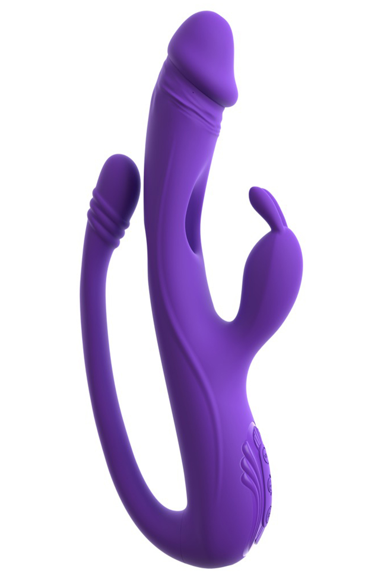 Vibro Rabbit avec tickler flexible - Sweet Smile – Image 2
