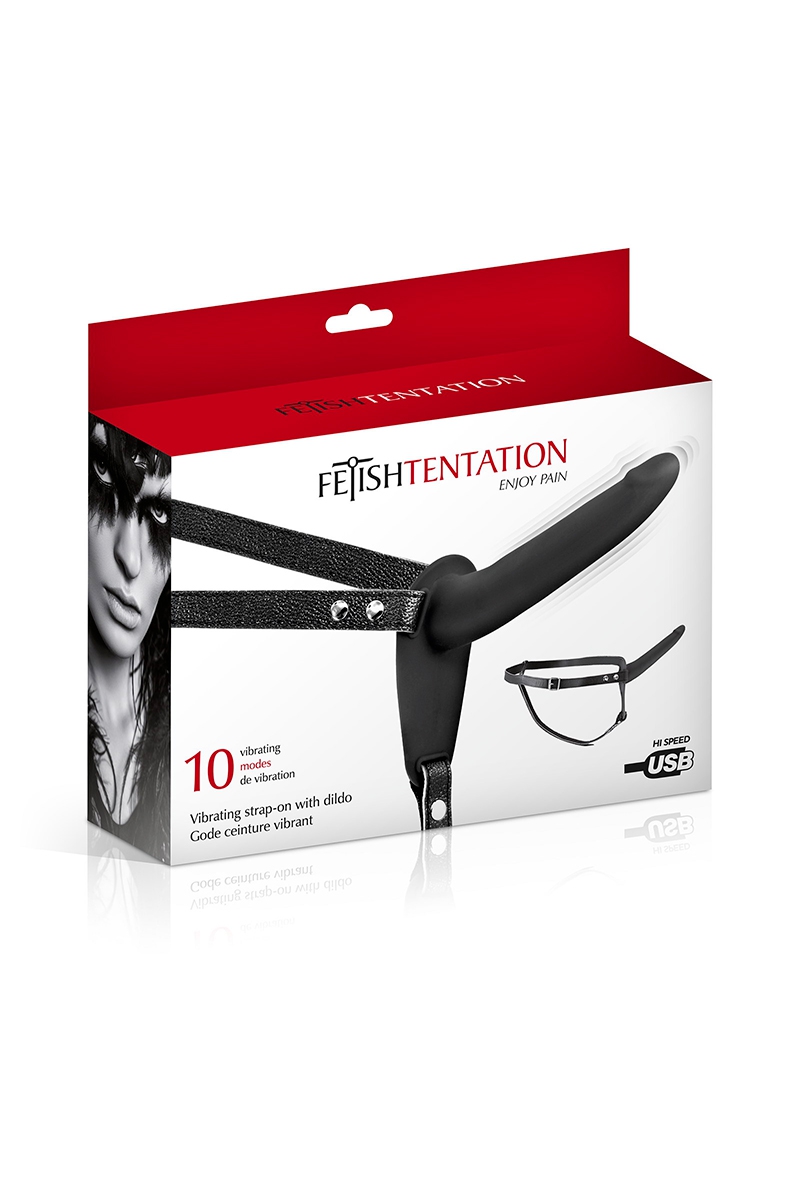 Gode ceinture noir vibrant Fetish Tentation – Image 2