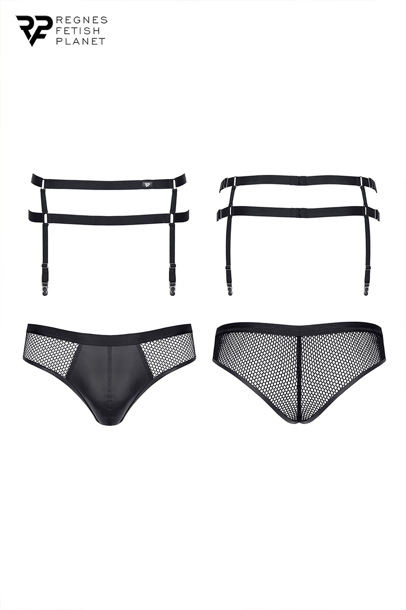 Porte-jarretelles et slip noir - Regnes – Image 2