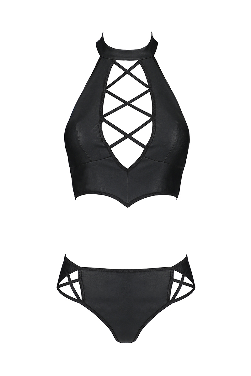 Bustier et string faux cuir Nancy - Passion – Image 2
