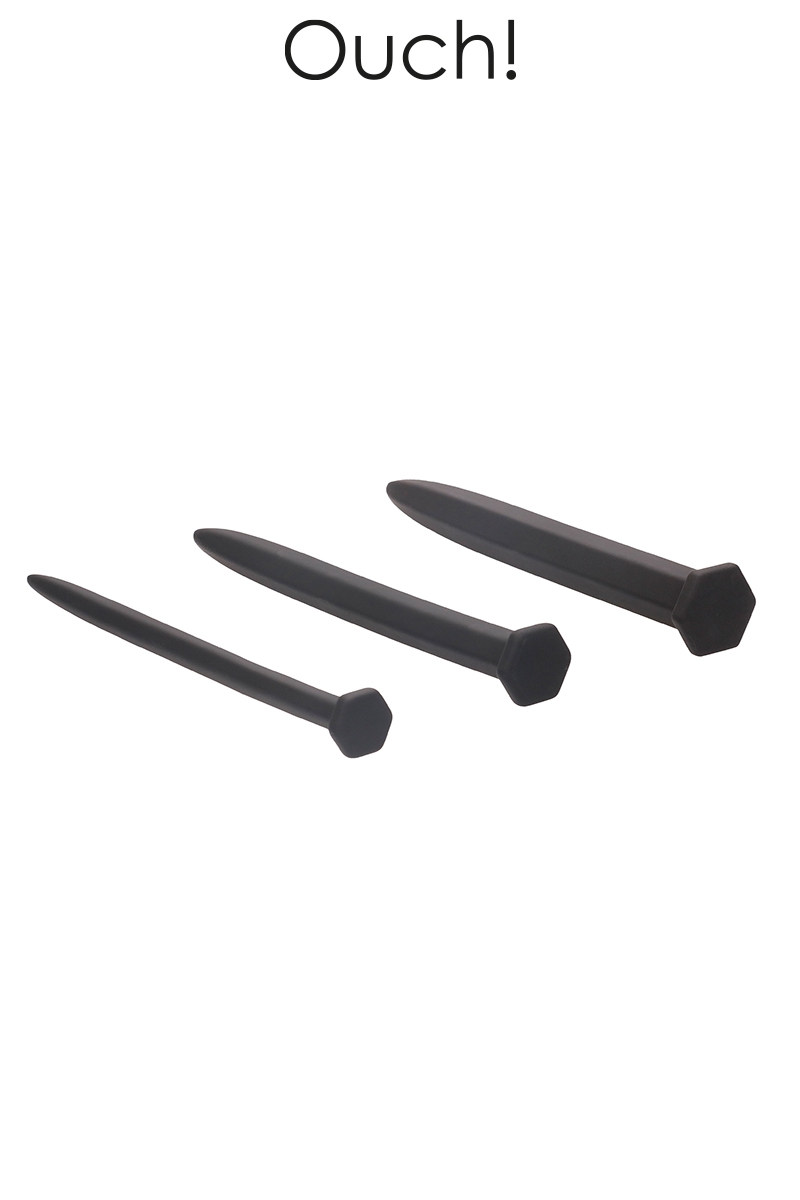 Set de 3 plugs urétraux Grands clous - Ouch! – Image 2