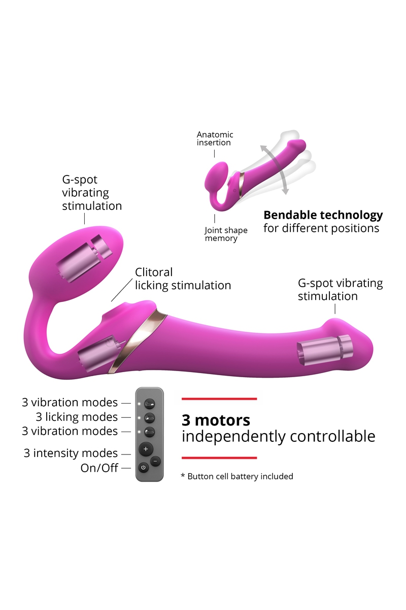 Strap-on-me Multi Orgasm Fuchsia L – Image 2