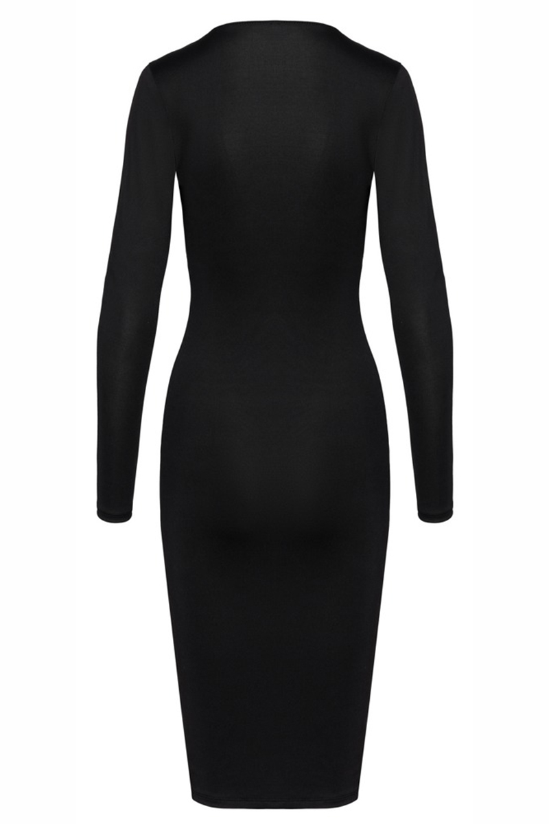 Robe noire à manches longues - Cotelly Party – Image 3
