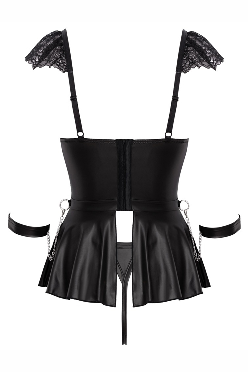 Ensemble 3 pièces lingerie Fetish - Cotelli Bondage – Image 3