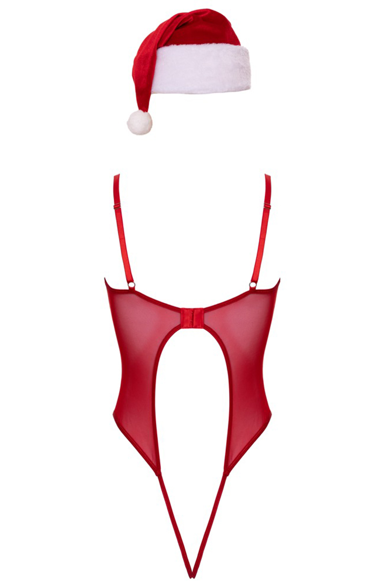 Ensemble body et bonnet de noel - Cottelli Lingerie – Image 3