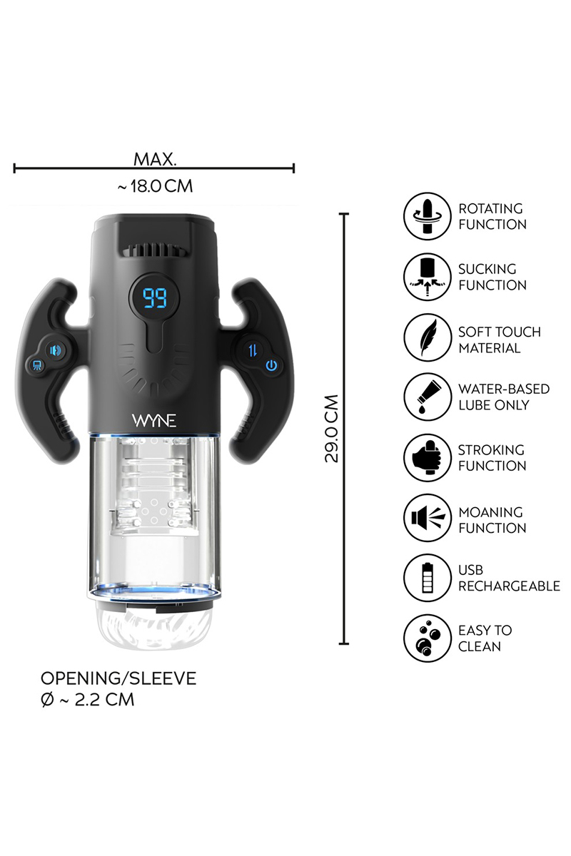 Masturbateur Premium 4 fonctions WYNE n°11 – Image 3