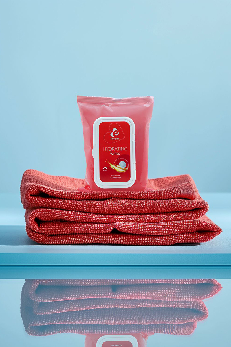 25 lingettes hydratantes avec lubrifiant et huiles - EasyGlide – Image 3