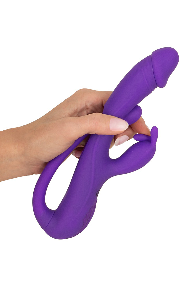 Vibro Rabbit avec tickler flexible - Sweet Smile – Image 3
