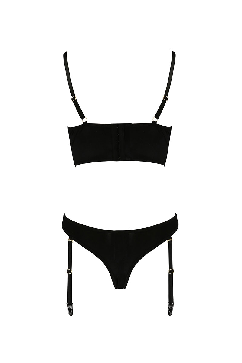 Ensemble culotte à jarretelles et bustier Lara - Casmir – Image 3