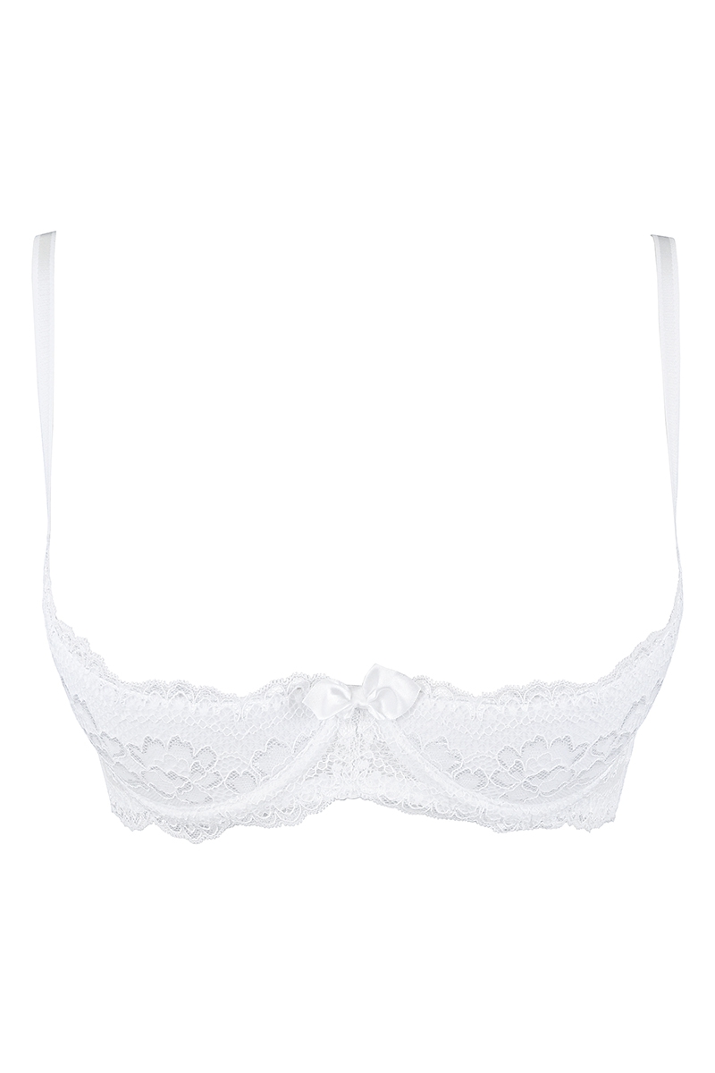 Soutien-gorge ouvert blanc V-9821 - Axami – Image 3
