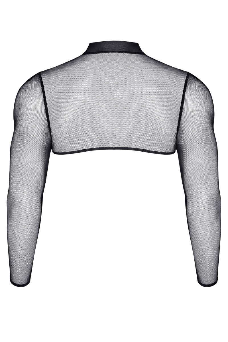 Crop top tulle noir transparent - Regnes – Image 3