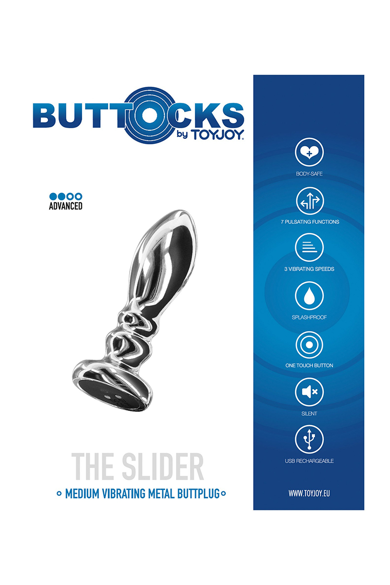 Plug vibrant en métal The Slider M – Image 3