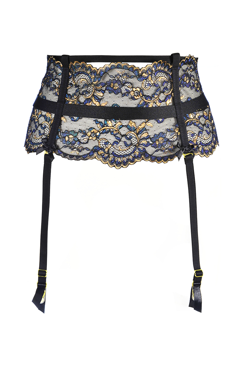 Porte-jarretelles dentelle Noir V-10362 - Axami – Image 3