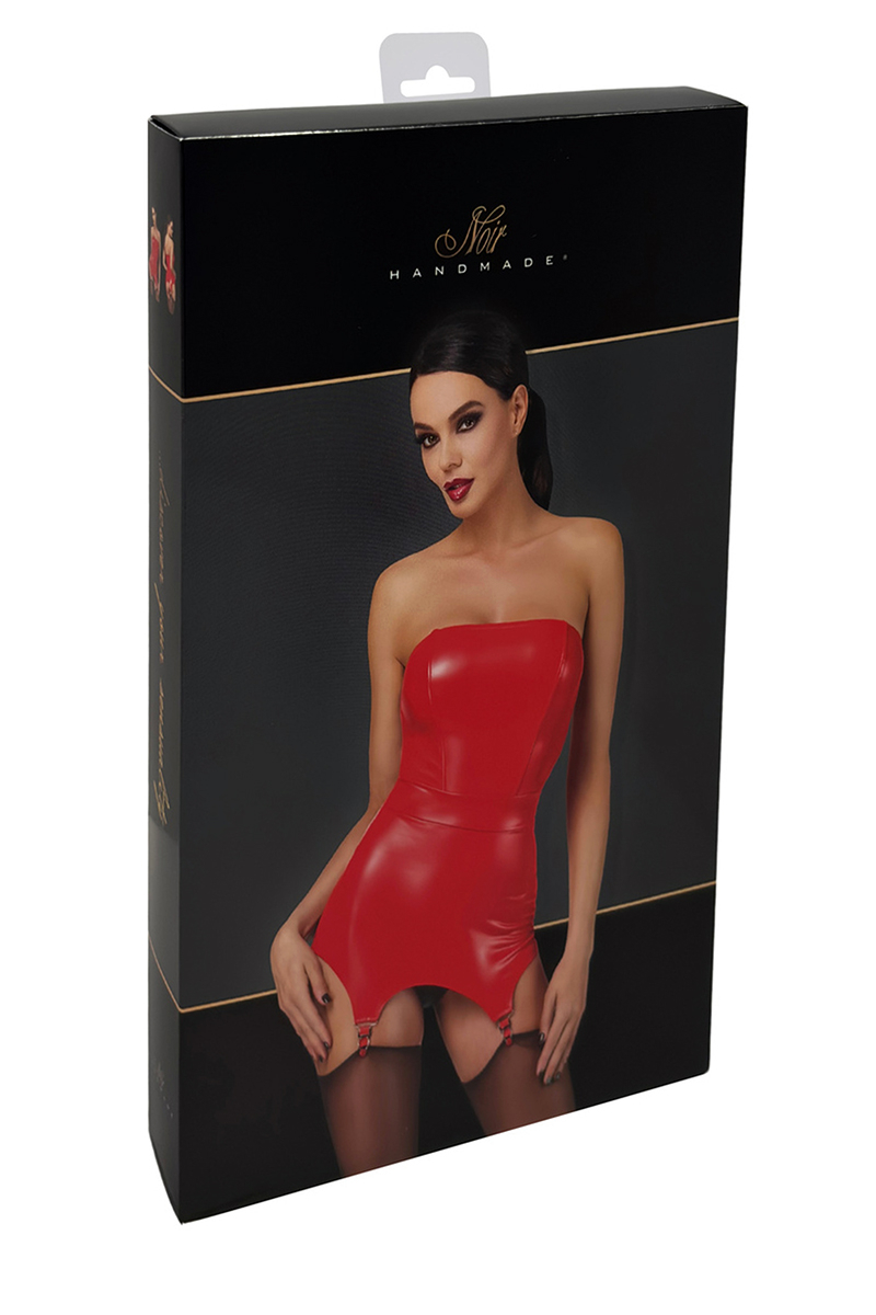Corset à jarretelles Bombshell F368 - Noir Handmade – Image 4