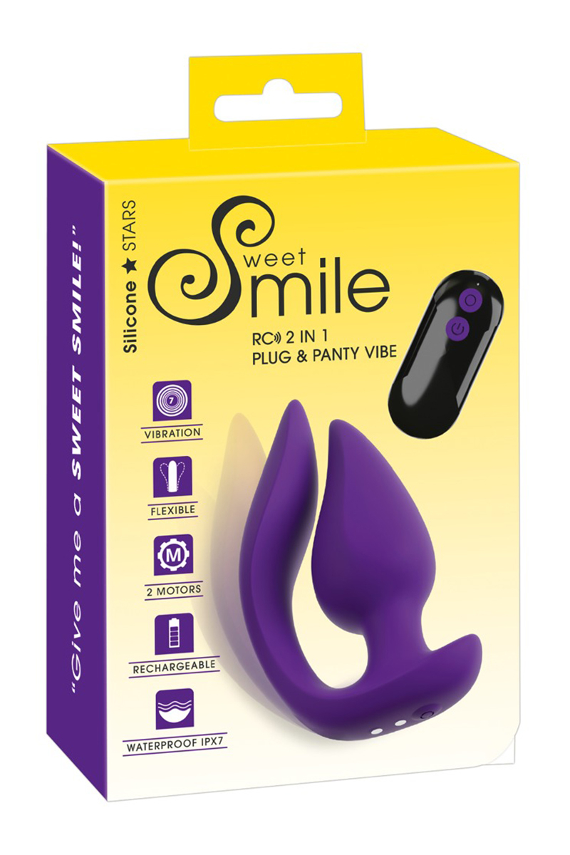 Plug et stimulateur externe vibrant 2 en 1 - Sweet Smile – Image 4