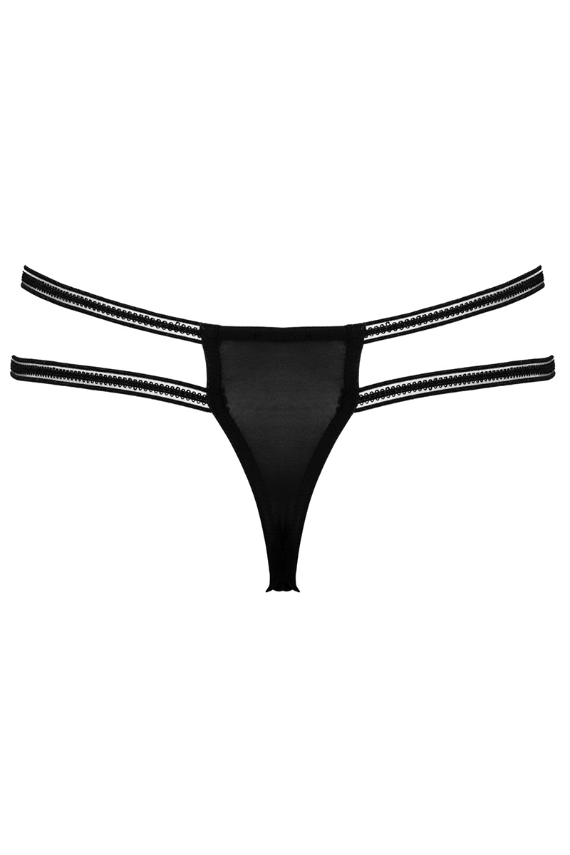 String ouvert Rio noir en dentelle - Cottelli LINGERIE – Image 4