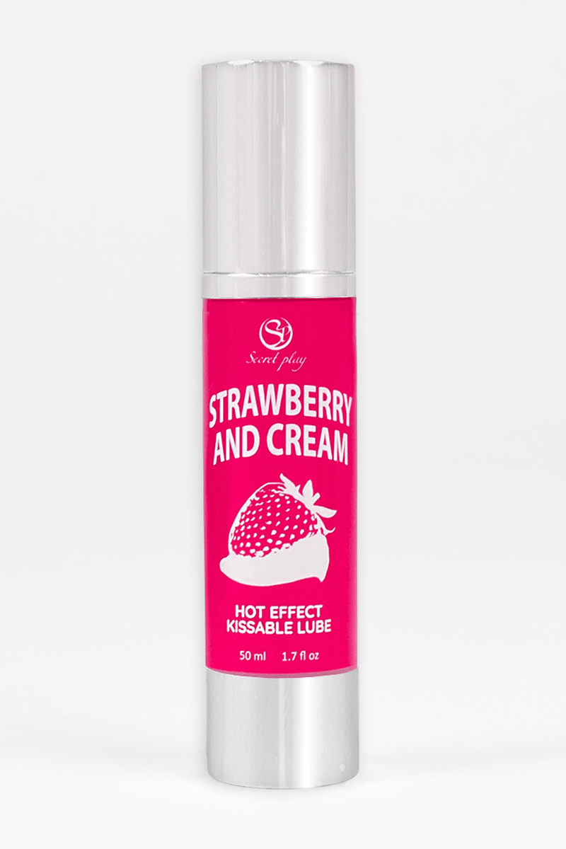 Lubrifiant chauffant goût fraise chantilly - Secret Play