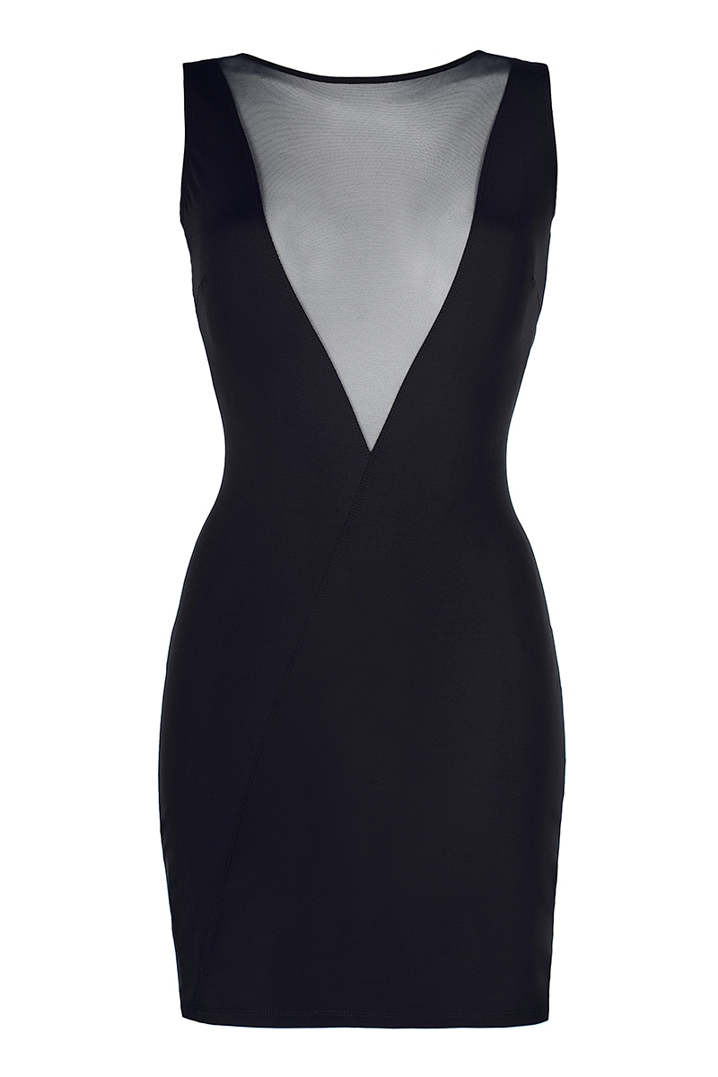 Robe noire V-9209 - Axami – Image 2