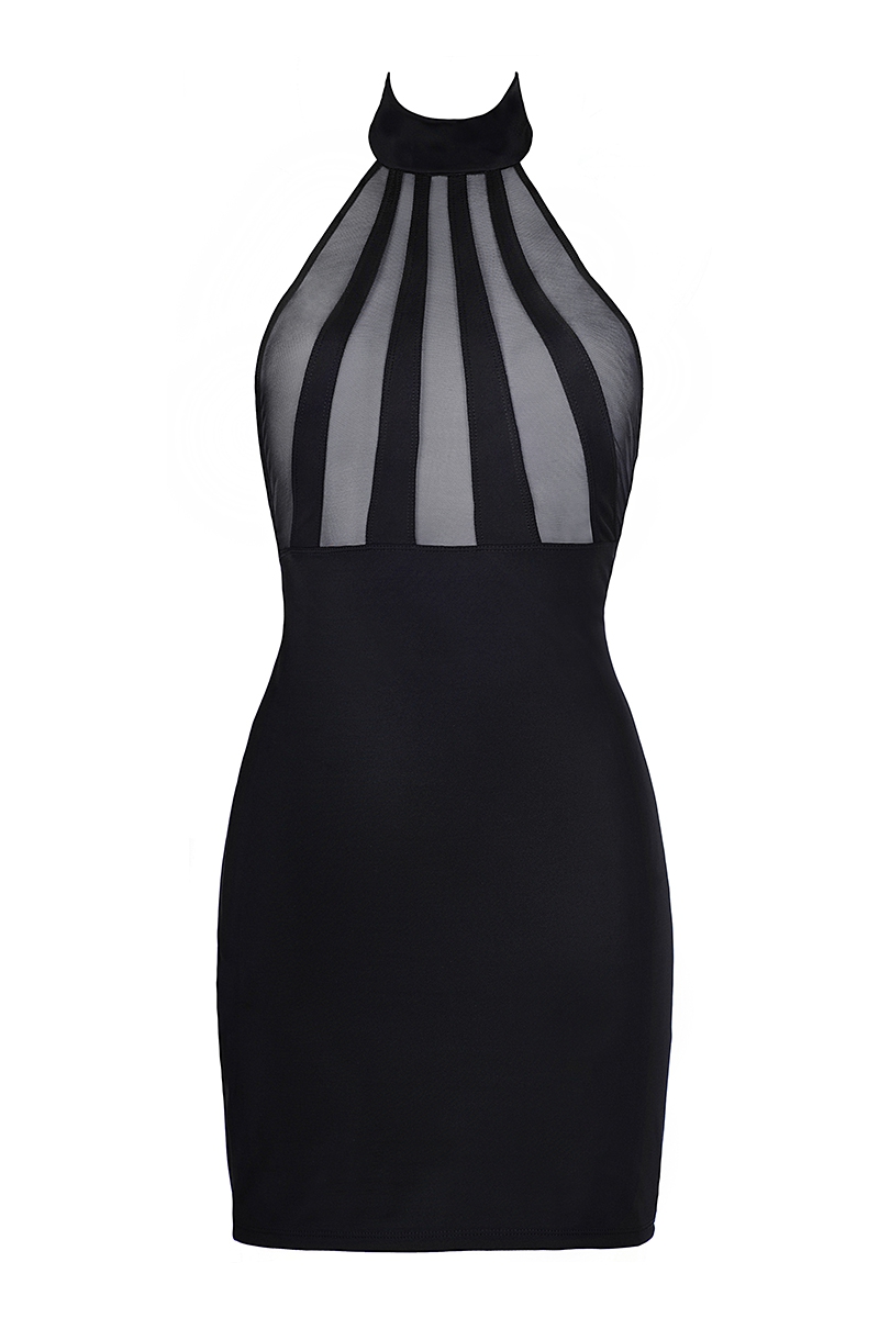 Robe noire V-9149 - Axami – Image 2