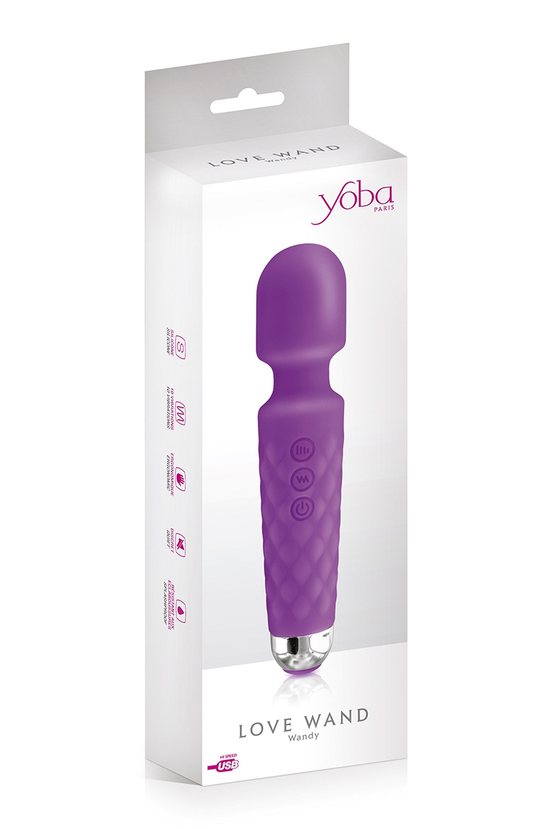 Vibro Love Wand rechargeable violet - Yoba – Image 2