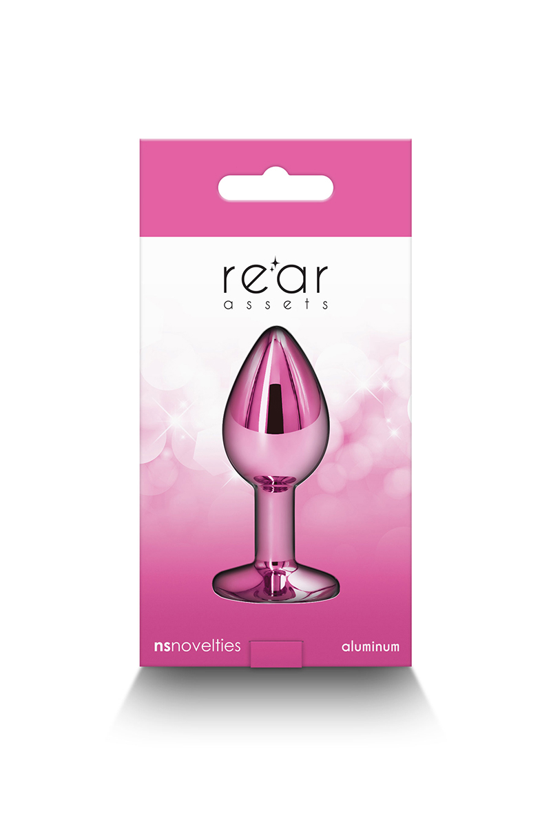 Plug bijou aluminium chromé rose S – Image 2