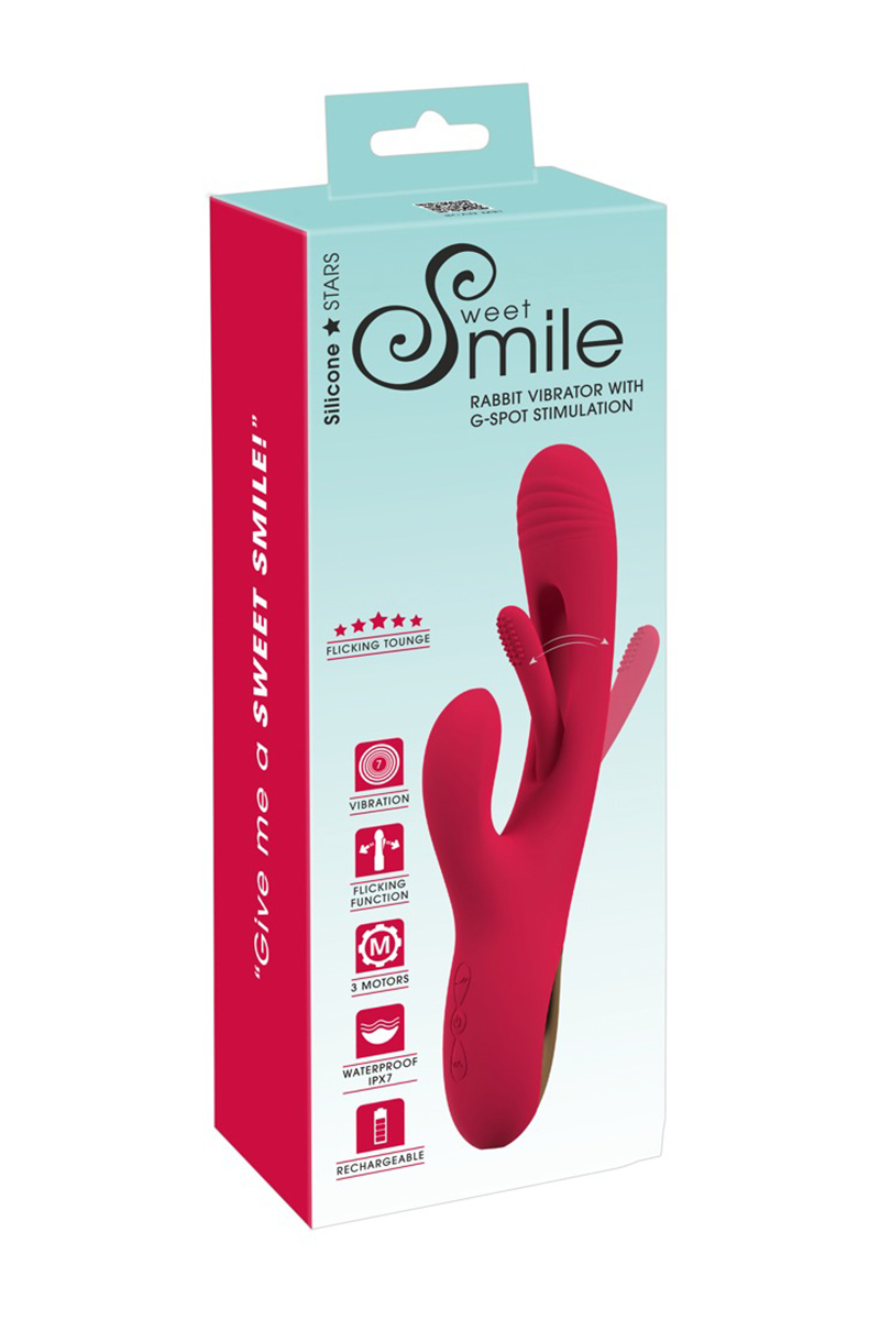 Vibro rabbit avec langue oscillante - Sweet Smile – Image 4