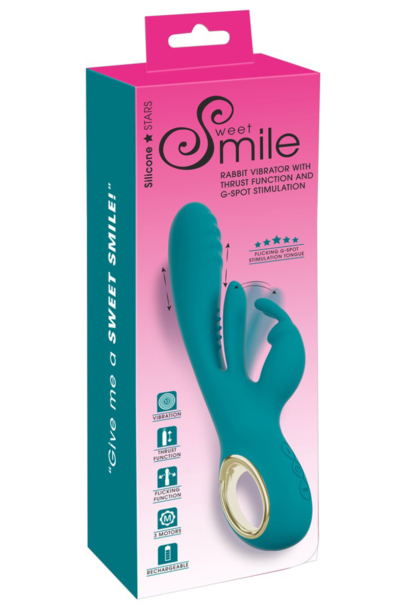 Vibro Rabbit avec va-et-vient et stimulation point G - Sweet Smile – Image 4